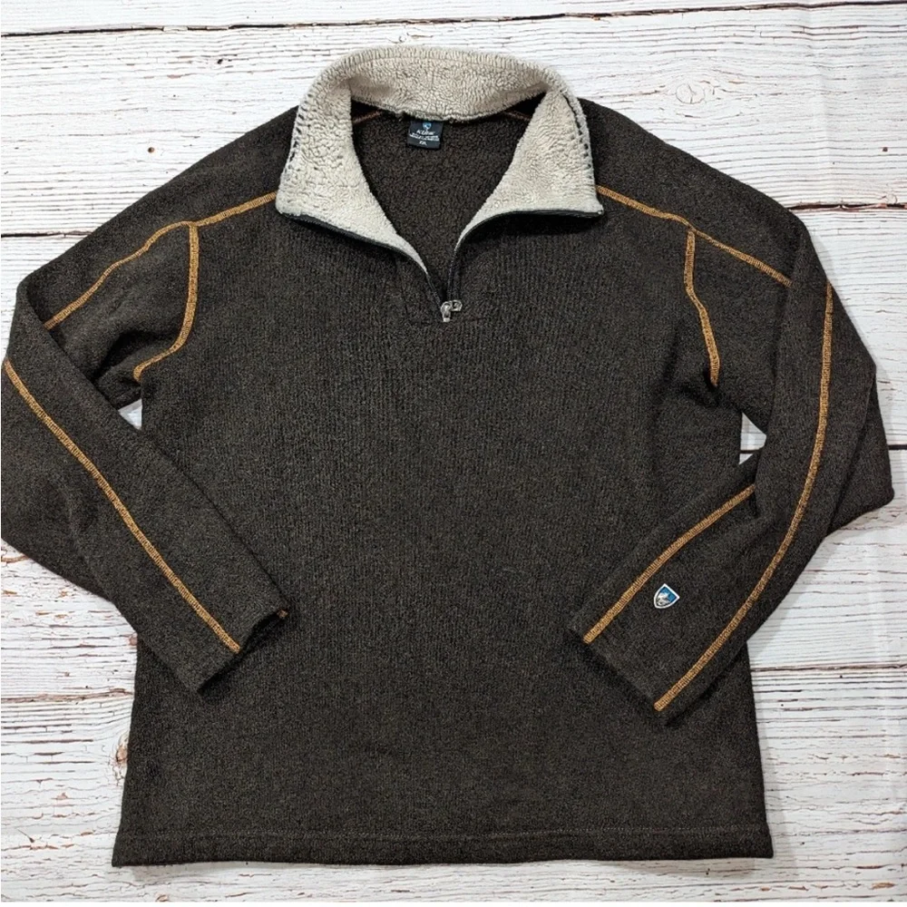 Kuhl Alfpaca Pullover Fleece 1/4 Zip M - Picture 2 of 5